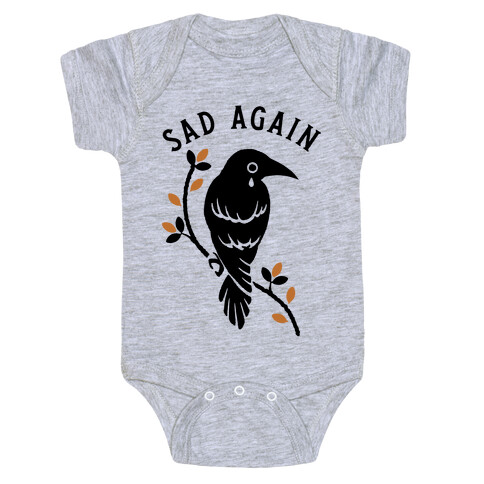 Sad Again Crying Raven Baby One-Piece