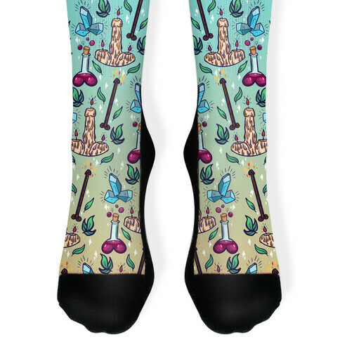 Wizard Penis Pattern Sock