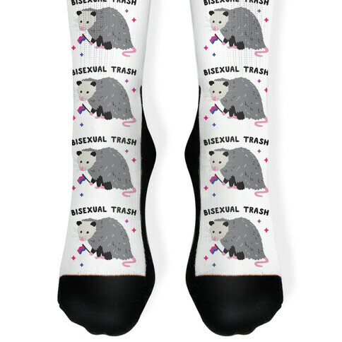 Bisexual Trash Opossum Sock