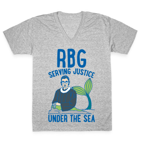 RBG Serving Justice Under The Sea V-Neck Tee Shirt