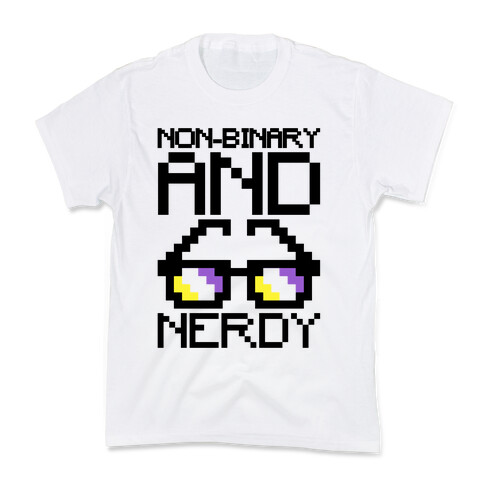 Non-Binary And Nerdy  Kids T-Shirt