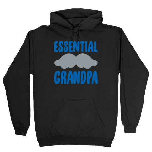 Essential Grandpa White Print Hooded Sweatshirt