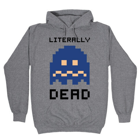  Literally Dead Pixel Ghost Hooded Sweatshirt