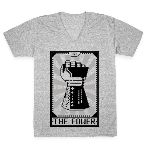 The Power Card V-Neck Tee Shirt