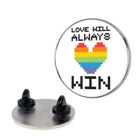 Love Will Always Win Pixel Heart Pin