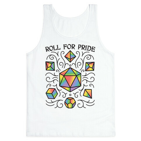 Roll For Pride DnD Dice Tank Top