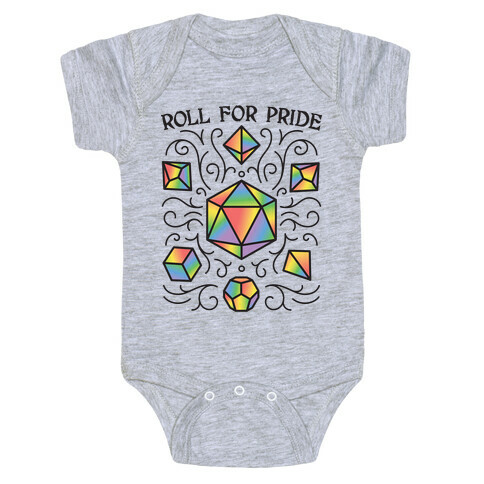 Roll For Pride DnD Dice Baby One-Piece