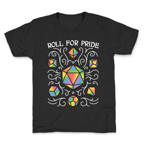 Roll For Pride DnD Dice Kids T-Shirt