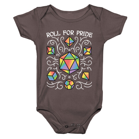 Roll For Pride DnD Dice Baby One-Piece