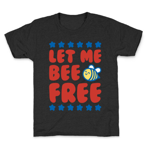 Let Me Be Free White Print Kids T-Shirt