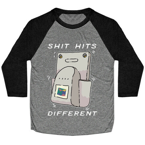 Shit Hits Different (Rumble Pack) Baseball Tee