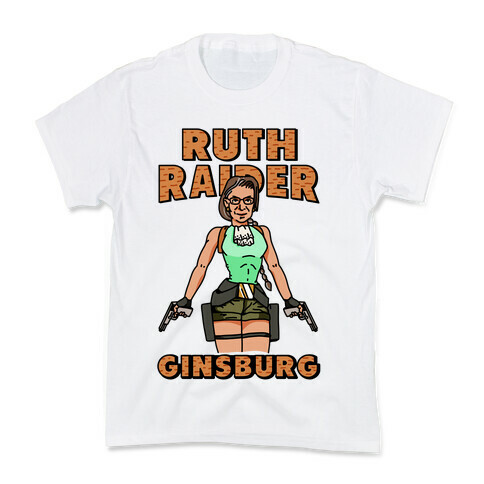 Ruth Raider Ginsburg Parody Kids T-Shirt