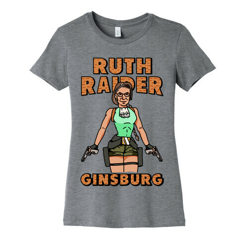 Ruth Raider Ginsburg Parody Womens T-Shirt