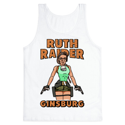 Ruth Raider Ginsburg Parody Tank Top