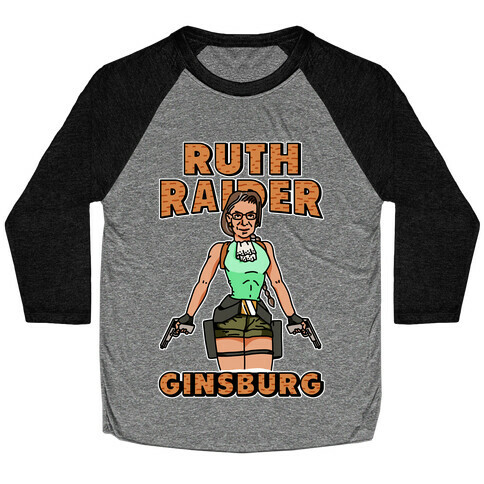 Ruth Raider Ginsburg Parody Baseball Tee