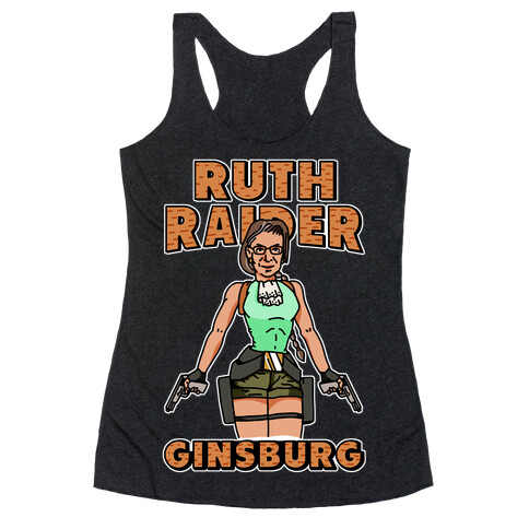 Ruth Raider Ginsburg Parody Racerback Tank Top