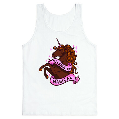 Melanin is Magical Unicorn Tank Top