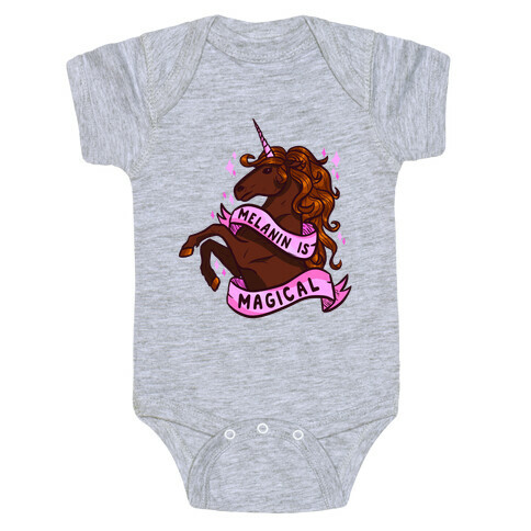 Melanin is Magical Unicorn Baby One-Piece