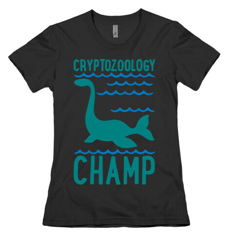 Cryptozoology Champ White Print Womens T-Shirt