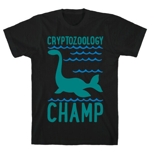 Cryptozoology Champ White Print T-Shirt