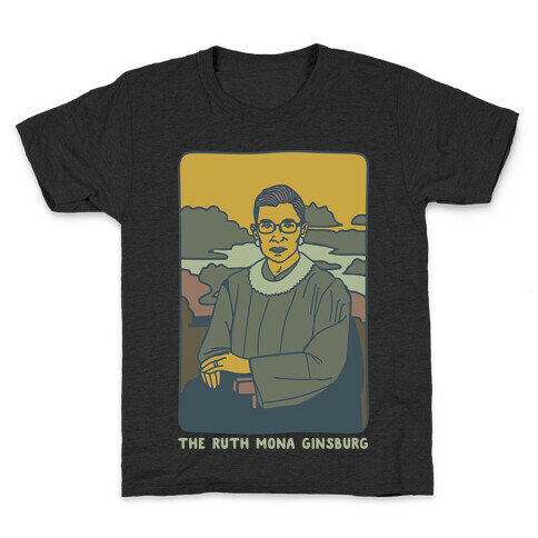 The Ruth Mona Ginsburg White Print Kids T-Shirt