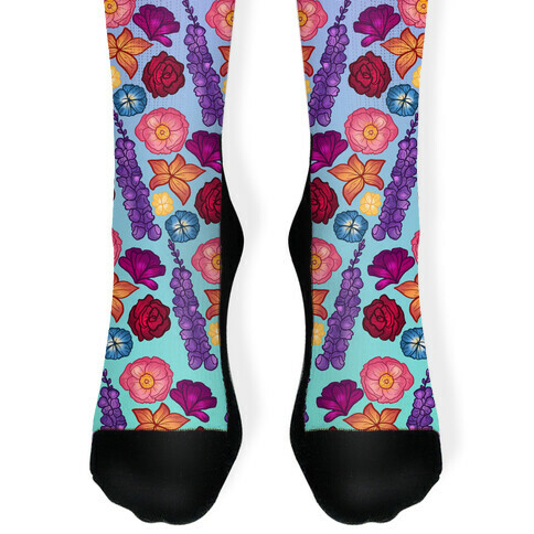 Flowery Pattern Sock