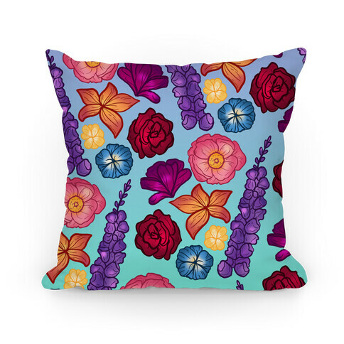 Flowery Pattern Pillow