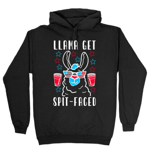 Llama Get Spit-Faced Hooded Sweatshirt