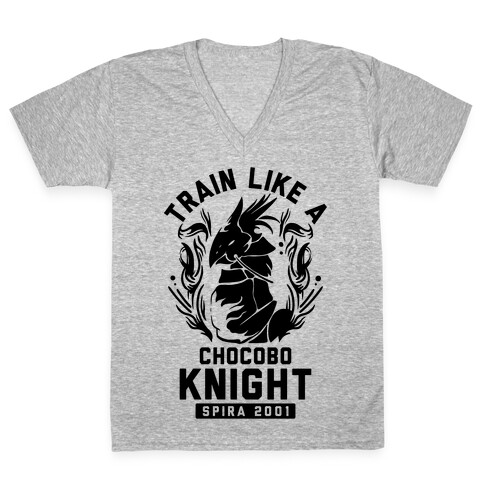 Train like a Chocobo Knight V-Neck Tee Shirt