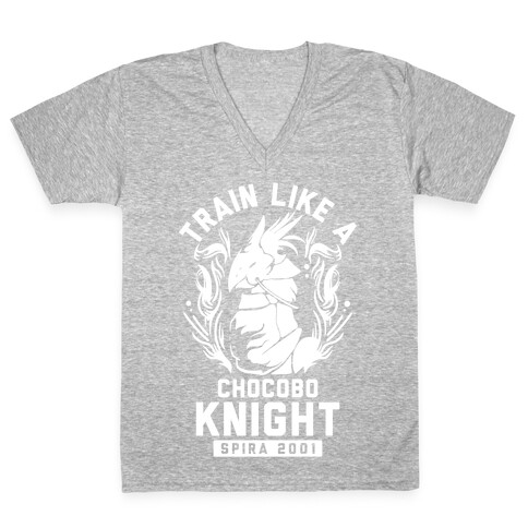 Train like a Chocobo Knight V-Neck Tee Shirt