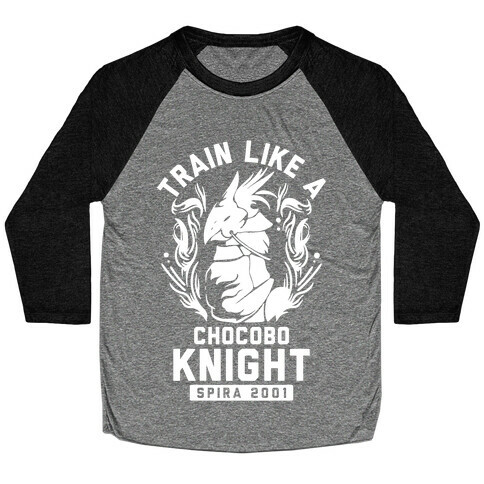 Train like a Chocobo Knight Baseball Tee