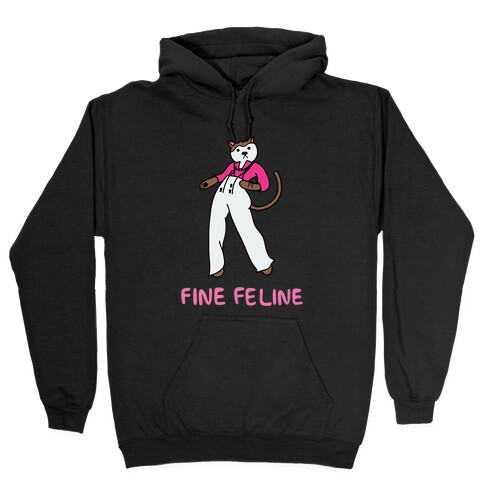 Fine Feline Hooded Sweatshirt