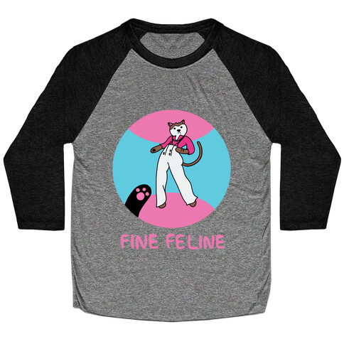 Fine Feline Baseball Tee