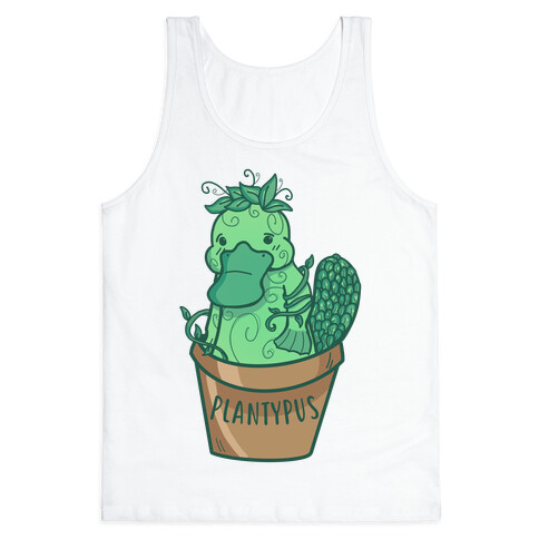 Plantypus White Tank Top