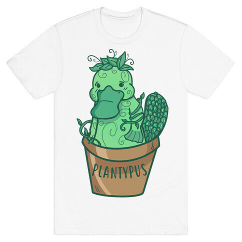 Plantypus White T-Shirt