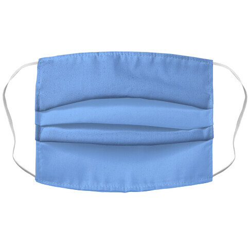 Denim Blue Face Mask Cover Accordion Face Mask