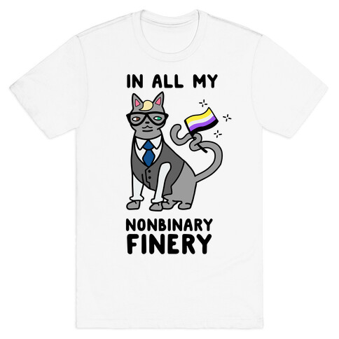 Nonbinary Finery Feline T-Shirt