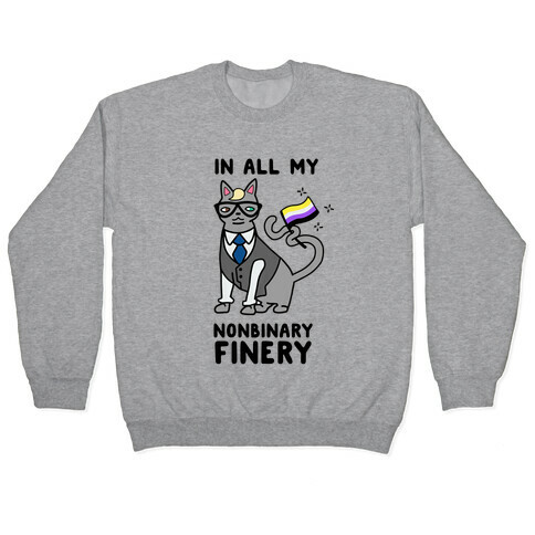 Nonbinary Finery Feline Pullover