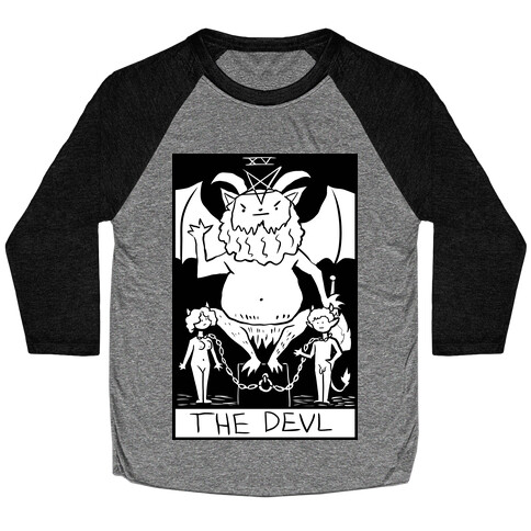 Badly Drawn Tarots: The Devil Baseball Tee