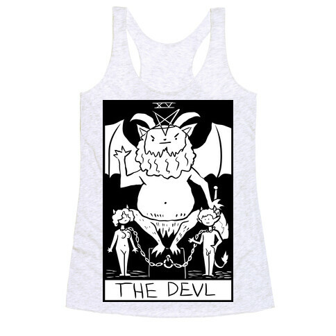 Badly Drawn Tarots: The Devil Racerback Tank Top