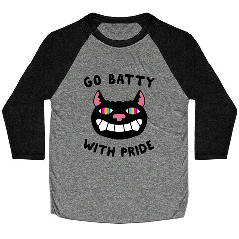 Batty with Pride Baseball Tee