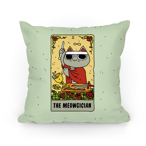 The Meowgician Pillow