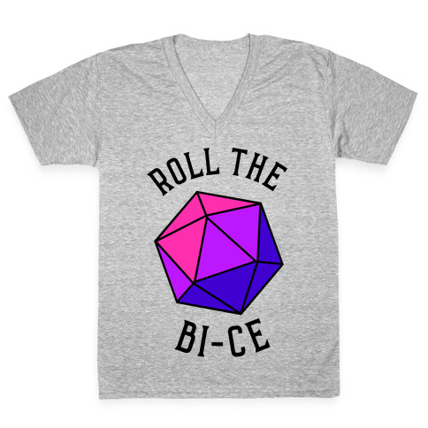 Roll the Bi-ce V-Neck Tee Shirt