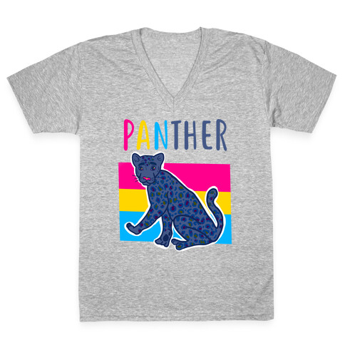 Pansexual Panther V-Neck Tee Shirt