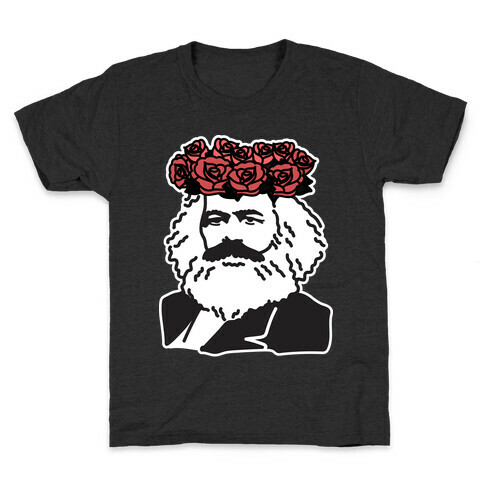 Flower Crown Karl Marx Kids T-Shirt