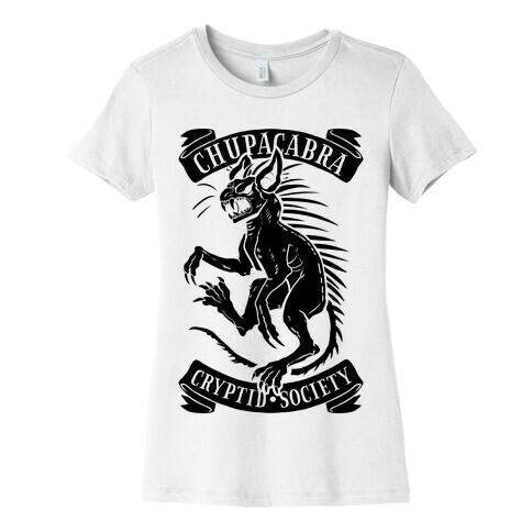 Chupacabra Cryptid Society Womens T-Shirt