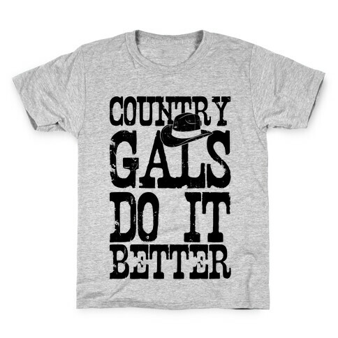Country Gals Do It Better Kids T-Shirt