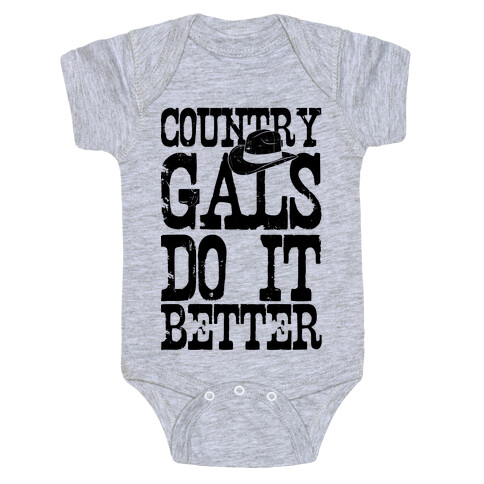 Country Gals Do It Better Baby One-Piece