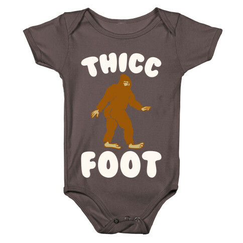 Thicc Foot White Print Baby One-Piece