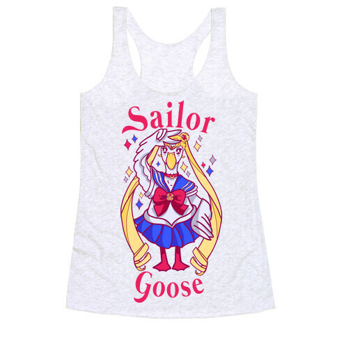 Sailor Goose White Racerback Tank Top